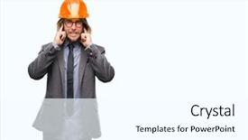  Presentation with architec - Colorful PPT theme enhanced with annoyed expression for the noise backdrop and a white colored foreground