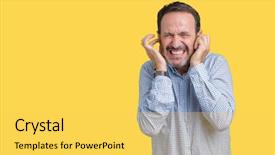  Presentation with deaf - Cool new presentation theme with annoyed expression for the noise backdrop and a yellow colored foreground