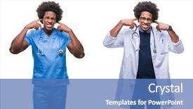  Presentation with music african american jazz musician - PPT theme enhanced with annoyed expression for the noise background and a  colored foreground