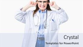  Presentation with scoliosis handwritten medical concept - Theme with annoyed expression for the noise background and a  colored foreground