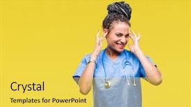  Presentation with music african american jazz musician - Slides having annoyed expression for the noise background and a  colored foreground