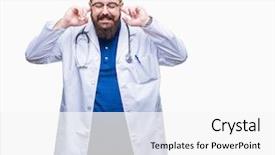  Presentation with medical ear nose throat vertigo - PPT layouts consisting of annoyed expression for the noise background and a white colored foreground