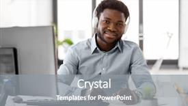  Presentation with audit - Beautiful slides featuring annual audit - business technology and people concept backdrop and a gray colored foreground