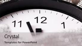  Presentation with chinese new years - Slide set with annual cycle - twelve o'clock - new year's background and a light gray colored foreground