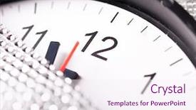  Presentation with new year - Theme enhanced with annual cycle - twelve o'clock - new year's background and a sky blue colored foreground