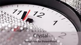  Presentation with new year - PPT theme with annual cycle - twelve o'clock - new year's background and a light gray colored foreground