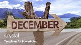  Presentation with highway road sign - Colorful PPT layouts enhanced with annual day invitation - december sign with a road backdrop and a coral colored foreground