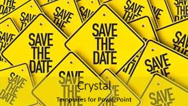  Presentation with save - Presentation featuring annual day invitation - save the date background and a gold colored foreground
