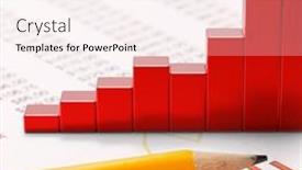  Presentation with financial report - Presentation theme consisting of annual-financial-report-of-earnings background and a pink colored foreground