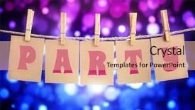  Presentation with annual gala - Amazing theme having annual gala - party sign hanging by clothes backdrop and a lemonade colored foreground