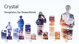  Presentation with modern medicine cardiology concept mixed - Colorful theme enhanced with annual meeting - modern business lifestyle mixed media backdrop and a white colored foreground