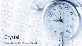  Presentation with annual meeting - Slide set enhanced with annual meeting - time and diary page dates background and a sky blue colored foreground