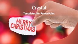  Presentation with christmas party - Amazing PPT theme having annual party 2015 - piece of paper backdrop and a coral colored foreground