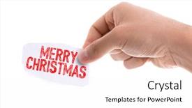  Presentation with merry christmas - PPT theme with annual party 2015 - piece of paper background and a pink colored foreground