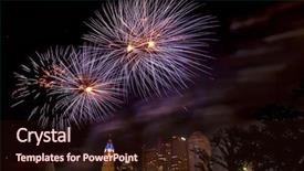  Presentation with columbus - Beautiful theme featuring annual red white and boom backdrop and a wine colored foreground