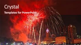  Presentation with spectacular - Beautiful slides featuring annual red white and boom backdrop and a tawny brown colored foreground