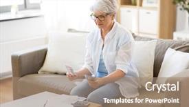  Presentation with insurance - Colorful presentation enhanced with annunity - finances savings annuity insurance backdrop and a  colored foreground