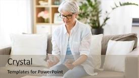  Presentation with insurance - Audience pleasing presentation theme consisting of annunity - finances savings annuity insurance backdrop and a  colored foreground