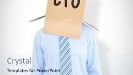  Presentation with anonymous - PPT theme having anonymous businessman against white background with vignette background and a sky blue colored foreground