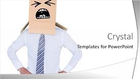  Presentation with anonymous - Amazing slide set having anonymous businessman against white background with vignette backdrop and a white colored foreground