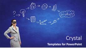  Presentation with anonymous - Amazing slide set having anonymous woman in mask backdrop and a navy blue colored foreground