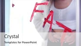  Presentation with fat - Slide deck featuring anorexia - bulimic young girl feeling fat background and a white colored foreground