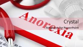  Presentation with medical supplies - PPT theme with anorexia concept medical supplies background and a  colored foreground