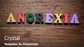  Presentation with anorexia - Audience pleasing PPT layouts consisting of anorexia-word-on-a-wood backdrop and a tawny brown colored foreground