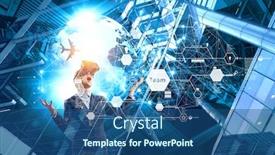  Presentation with mixed reality - Audience pleasing theme consisting of another-reality-mixed-media backdrop and a ocean colored foreground