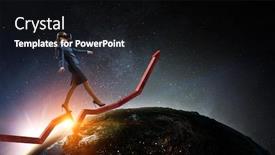  Presentation with mixed reality - Audience pleasing presentation theme consisting of another-reality-mixed-media backdrop and a wine colored foreground