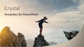  Presentation with mixed reality - Presentation theme consisting of another-reality-mixed-media background and a lemonade colored foreground