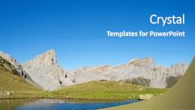  Presentation with maroon bells and maroon lake - PPT theme consisting of ansabere lake lescun cirque asp background and a  colored foreground