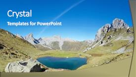  Presentation with lake - Amazing slide set having ansabere lake lescun cirque asp backdrop and a  colored foreground
