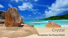  Presentation with granite - Cool new slides with anse-cocos-beach backdrop and a lemonade colored foreground
