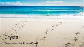  Presentation with beach - Presentation design with anse severe beach la digue background and a  colored foreground