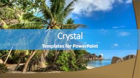  Presentation with beach - Theme with anse source d'argent beach background and a  colored foreground