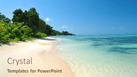  Presentation with beach - Amazing theme having anse-union-beach-in-la backdrop and a cream colored foreground