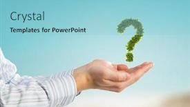  Presentation with questions - Cool new slides with answer all your questions backdrop and a light blue colored foreground