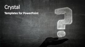  Presentation with questions - Presentation design consisting of answer all your questions background and a dark gray colored foreground
