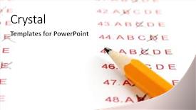  Presentation with questions answers - PPT theme with  background and a  colored foreground.