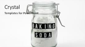  Presentation with baking soda - Slides enhanced with antacids - jar of baking soda background and a white colored foreground