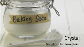  Presentation with baking soda - Audience pleasing presentation theme consisting of antacids - jar of baking soda backdrop and a light gray colored foreground