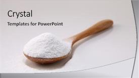  Presentation with baking soda - Colorful presentation theme enhanced with antacids - wooden spoon full of baking backdrop and a light gray colored foreground