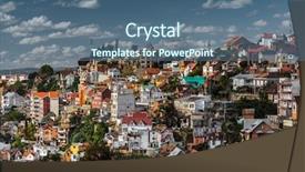  Presentation with hong kong city day - Presentation design with antananarivo at sunny day madagascar background and a ocean colored foreground