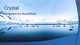  Presentation with sound - Slide deck featuring antarctic - mcmurdo sound background and a sky blue colored foreground