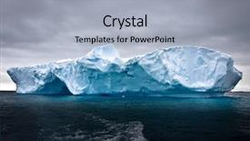  Presentation with antarctic - Audience pleasing slide deck consisting of antarctic iceberg in the snow backdrop and a light blue colored foreground