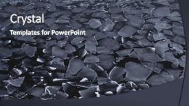  Presentation with ice - Theme enhanced with antarctica weddell sea ice floe background and a tawny brown colored foreground