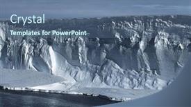  Presentation with iceberg - Theme enhanced with antarctica weddell sea iceberg background and a ocean colored foreground