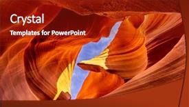  Presentation with navajo - Presentation theme with antelope canyon in the navajo background and a crimson colored foreground