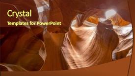  Presentation with navajo - Slide deck with antelope canyon in the navajo reservation near page arizona usa background and a tawny brown colored foreground